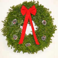 Balsam Wreath Decorated